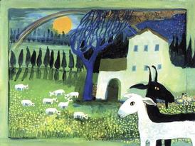 Art-Painting: Goat Pasture Pen!